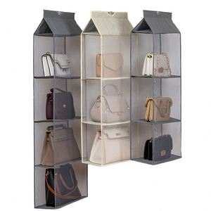 Bolsa de Almacenamiento Moderna Multicapa, Bolsa Colgante Multifuncional a Prueba de Polvo, Organizador de Bolsos Colgante de Tela para Armario - Product Image 1