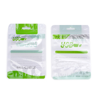 Sac à fermeture éclair en film plastique imprimé, câble de données USB, chargeur de téléphone, sac à fermeture éclair en plastique recyclable pour accessoires 3C avec trou de suspension