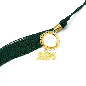 Unisex Matte Graduation Cap with Graduation Tassel Charm 2024/2023