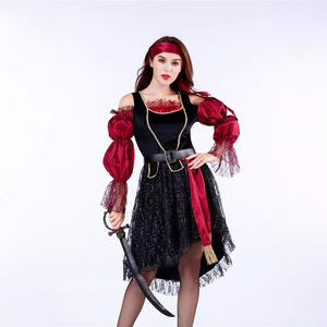 Disfraz de Pirata Yi Xiaoyi para Parejas Adultas, Disfraz de Halloween de Capitán Jack Sparrow del Caribe, Conjunto de Vestido y Chaleco Unisex - Product Image 3