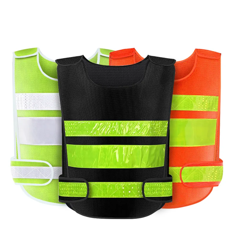 100% polyester custom traffic road work Construction Safety high visibility reflective safety vest with logo