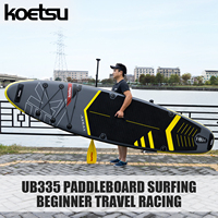 Planche à pagaie SUP élargie KOETSU UB335, planche de surf gonflable, kit complet pour débutants