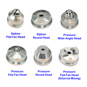 1/8 ",1/4" JN Siphon/trọng lực/Áp lực có thể điều chỉnh làm ẩm và khử cặn khí nén không khí phun Atomizer vòi phun - Product Image 2