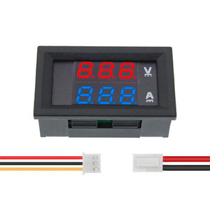Voltímetro <span class=keywords><strong>y</strong></span> Amperímetro <span class=keywords><strong>Digital</strong></span> DC <span class=keywords><strong>0</strong></span>-<span class=keywords><strong>100V</strong></span> <span class=keywords><strong>10A</strong></span>, Detector de Voltaje <span class=keywords><strong>y</strong></span> Corriente con Pantalla Dual, Medidor de Panel, Indicador de Amperios <span class=keywords><strong>y</strong></span> Voltios, LED Rojo <span class=keywords><strong>y</strong></span> Azul de <span class=keywords><strong>0</strong></span>.28 Pulgadas - Product Image 4