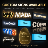 Letras 3D Personalizadas con Retroiluminación LED en Acero Inoxidable, Letrero con Logotipo para Oficina, Letrero para Publicidad en Fachada de Tienda