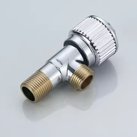 Robinet d'angle en acier inoxydable pour toilettes, design moderne et traditionnel, 1/2 et 3/8, pour usage domestique
