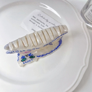 Pinzas para el Cabello <span class=keywords><strong>de</strong></span> Acetato con Diseño <span class=keywords><strong>de</strong></span> <span class=keywords><strong>Gato</strong></span> <span class=keywords><strong>Persa</strong></span>, Novedad y Divertidas, para Mujer, Flytop HC84245, 9.3x4cm, Estilo Europeo y Americano, Uso Diario - Product Image 5