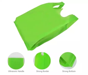 Heavy Duty Large Cartoon Pattern Customized Eco Friendly Non Woven Reusable Tote Bags for T-<b>Shirt</b> Shopping Cheap Price - Product Image 3