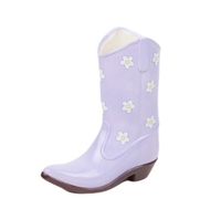 Vase botte de cowboy en céramique pour décoration de maison de mariage personnalisé à motif de fleurs uniques pour fleurs