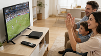 Prix d'usine HLQ-X5 Boîtier TV Android 15 Amlogic S905L Quad-Core 4K Double Wi-Fi 2 Go 8 Go avec télécommande vocale et boutons avant/arrière