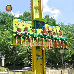 Équipements de loisirs, parcs de diversion, amusement, grenouille, trémie