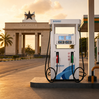 Dispensador de Combustible Bluesky para Ghana, Bomba de Gasolina de Doble Salida con Medición Precisa, Suministro Mayorista de Alta Resistencia para Estaciones de Servicio en Venta