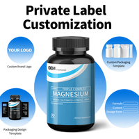 Capsules de complexe triple de magnésium en marque blanche OEM, faible MOQ, fabricant, lancement rapide, certifié cGMP COA, pour les vendeurs débutants