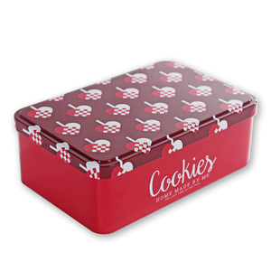 Tùy Chỉnh In Hình Chữ Nhật Hộp Thiếc Bản Lề Nắp Cấp Thực Phẩm Rỗng Kim Loại Có Thể Cho Cookie Bánh Quà Tặng Đóng Gói Bù Đắp In Ấn Tinplate - Product Image 2