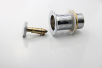 Tapón de 32mm con resorte negro y residuos sin desbordamiento para lavabo