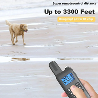 Hunde-Trainingshalsband 800M mit Fernbedienung, Innovatives IP67 Wasserdichtes Erziehungshalsband mit 4 Trainingsmodi für Alle Rassen