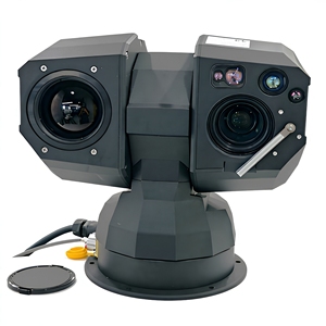 Caméra PTZ thermique et optique multi-spectre + laser 500 m pour la détection de drones / la chasse / les bateaux marins avec stabilisateur gyroscopique - Product Image 1