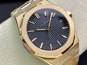 Reloj Mecánico de Lujo, Super Calidad, Resistente al Agua, 41mm, Fábrica ZF, Movimiento ETA 4302, 15500, Zafiro Luminoso, Oro Rosa, Negro - Product Image 2