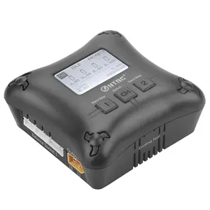 HTRC H4 듀오 미니 듀얼 포트 RC 장난감 Lipo 밸런스 충전기 20w x2 2A x2 2 4s Lipo 배터리 충전기 전문 배터리 충전기