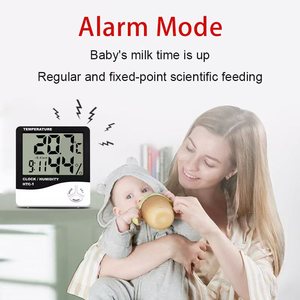 यूरोपीय अनुपालन इनडोर थर्मो-हाइग्रोमीटर-हाइग्रोमीटर-सुरक्षा प्रमाणित बेबी रूम मॉनिटर 0.1 साथ मॉनिटर - Product Image 4