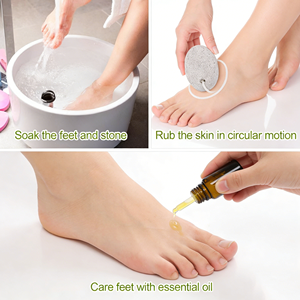 Pierre <span class=keywords><strong>ponce</strong></span> volcanique naturelle personnalisée avec votre logo pour éliminer les peaux mortes des pieds - Product Image 5