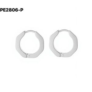 Amy Amy <b>Huggie</b> Earrings <b>Silver</b> Plated Geometric Women's Fashion Jewelry Gift Classic Style PE2806 - Product Image 1