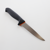 Manche en plastique bicolore 6 "en acier inoxydable écologique Ambidextre moderne multi-usage Couteau de cuisine pour steak et viande maison