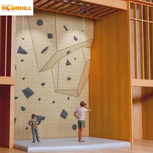 Yeni tasarım yetişkin ve çocuk kaya tırmanma duvarı spor salonu için tırmanış tutamakları tırmanma duvarı