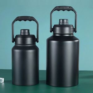 Bouteille isotherme en acier inoxydable de grande capacité 3,8 L (128 oz) avec compartiment pour glaçons, thermos pour boissons froides - Product Image 2