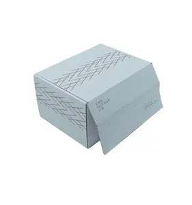 Conception personnalisée de paquet plat découpé portable produit emballage w9 boîte en carton ondulé