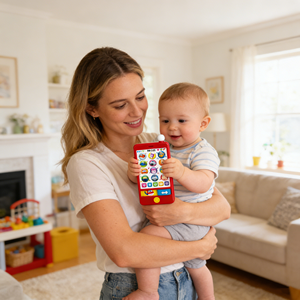 Juguete Educativo para Niños, Teléfono <span class=keywords><strong>de</strong></span> Aprendizaje con Luz LED, Logotipo <span class=keywords><strong>de</strong></span> Marca Personalizable - Product Image 6