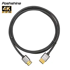 4K HDMI Kable ODM 18G Kecepatan Tinggi 4K 60Hz 1080P Kabel HDMI Ramping Pvc Pilihan Aluminium Kabel Hdmi 4K