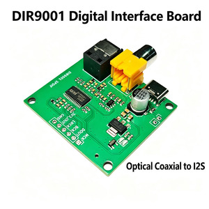 บอร์ดแปลงสัญญาณ DIR9001 <span class=keywords><strong>SPDIF</strong></span> เป็น I2S รองรับอินพุตออปติคอลและโคแอกเชียล 24 บิต/192 กิโลเฮิรตซ์ โมดูลอินเทอร์เฟซเสียงดิจิตอลสำหรับ DAC/โครงการเสียง - Product Image 1