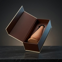 Boîte rigide magnétique personnalisée écologique avec couvercle rabattable pour vin, boîte cadeau en papier rigide avec plateau intérieur personnalisé pour spiritueux