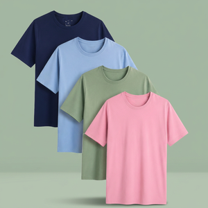 เสื้อยืดคอกลม แขนสั้น ทรงปกติ ผ้าเจอร์ซีย์คอตตอน 100% คุณภาพสูง ระบายอากาศได้ดี ไม่หดตัว เหมาะสำหรับทุกเพศ - Product Image 3