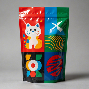 Custom Printed Security Zipper Plastic Packaging sealed Gummy Candy Edible Matte Holographic Die-cutting 3.5g Anti Odor Mylar - Product Image 3