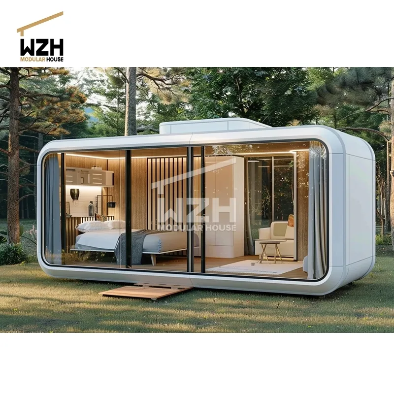 Sandwichpaneel Huizen 20ft Apple Cabine Containerframe Apple Modulaire Home House Apple Cabine