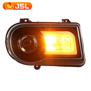 Style automobile pour <span class=keywords><strong>Chrysler</strong></span> 300C 2005-2013 phare LED DRL antibrouillard clignotant feux de croisement et feux de route projecteur angel eye - Product Image 2