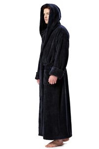 <span class=keywords><strong>Robe</strong></span> <span class=keywords><strong>de</strong></span> <span class=keywords><strong>chambre</strong></span> moderne <span class=keywords><strong>de</strong></span> luxe en polyester 100% haut <span class=keywords><strong>de</strong></span> gamme Peignoir <span class=keywords><strong>de</strong></span> spa unisexe avec capuche Peignoir absorbant thermique pour hommes femmes pour hôtels - Product Image 5