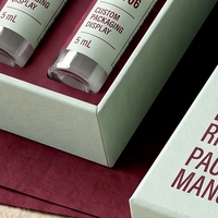 Boîte rigide personnalisée avec couvercle et base en carton gris pour flacons de peptides, 6 flacons, impression offset éponge, quadricolore, modèle artisanal 20260805064