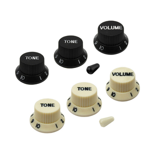 Set di Manopole di Controllo per Chitarra Elettrica ST SQ: 1 Manopola Volume, 2 Manopole Tono + Interruttore a 5 Posizioni per Chitarre Strat <span class=keywords><strong>Squier</strong></span> - Product Image 1