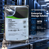 Disque dur d'entreprise Seagate Exos X18 ST16000NM000J 16 To, 3,5 pouces, SATA 6 Gb/s, 7200 tr/min, 256 Mo de cache, Hélium CMR, pour serveur