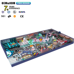 Equipo de Juegos Interior con Temática de Dulces, Set de Juegos Suaves Comerciales para Niños con Tobogán y Elementos de Escalada - Product Image 1