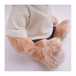 Handsome Teddy <b>Bear</b> Stuffed Animal Toy <b>Bear</b> Car Logo Perfect Gift for Motorcycle Helmet Enthusiasts Low MOQ PP Cotton Filling - Product Image 4