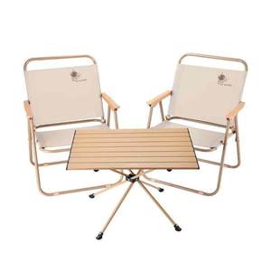 DAMO Outdoor Camping <b>Table</b> And Chair Set One <b>Table</b> Two Chairs Waterproof Quick Folding Aluminum Alloy Oxford Cloth - Product Image 5