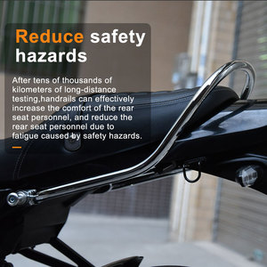 Piezas de accesorios de motocicleta XXUN para <span class=keywords><strong>Kawasaki</strong></span> <span class=keywords><strong>Z900RS</strong></span> Z 900 RS 2018-2025, asiento trasero de pasajero, barra de agarre de mano, cola de riel - Product Image 3
