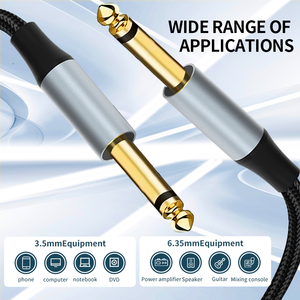 <span class=keywords><strong>Cable</strong></span> de Audio de 6.35mm Macho <span class=keywords><strong>a</strong></span> 6.35mm Macho <span class=keywords><strong>para</strong></span> <span class=keywords><strong>Conectar</strong></span> una <span class=keywords><strong>Guitarra</strong></span> Eléctrica <span class=keywords><strong>a</strong></span> un Altavoz, <span class=keywords><strong>Cable</strong></span> de Dos Pines de 6.5mm <span class=keywords><strong>para</strong></span> Micrófono - Product Image 2