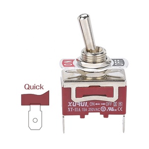 For UL TUV KC CE Certified 15A 25A Marine <b>Toggle</b> Switch 250VAC Spst on Off Plastic Material for Electrical Equipment - Product Image 1