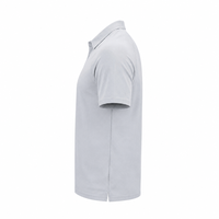Kaos Olahraga Pria Lengan Raglan Kancing Kerah Polo Cepat Kering 100% Poliester untuk Golf Tenis Tim Klub