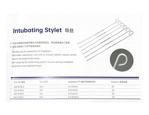 Stylet Intubasi Bonree yang Dapat Disesuaikan Bersertifikasi CE ISO13485 Kelas II Perlengkapan Medis Anestesi 6FR~15FR untuk Bayi - Product Image 6